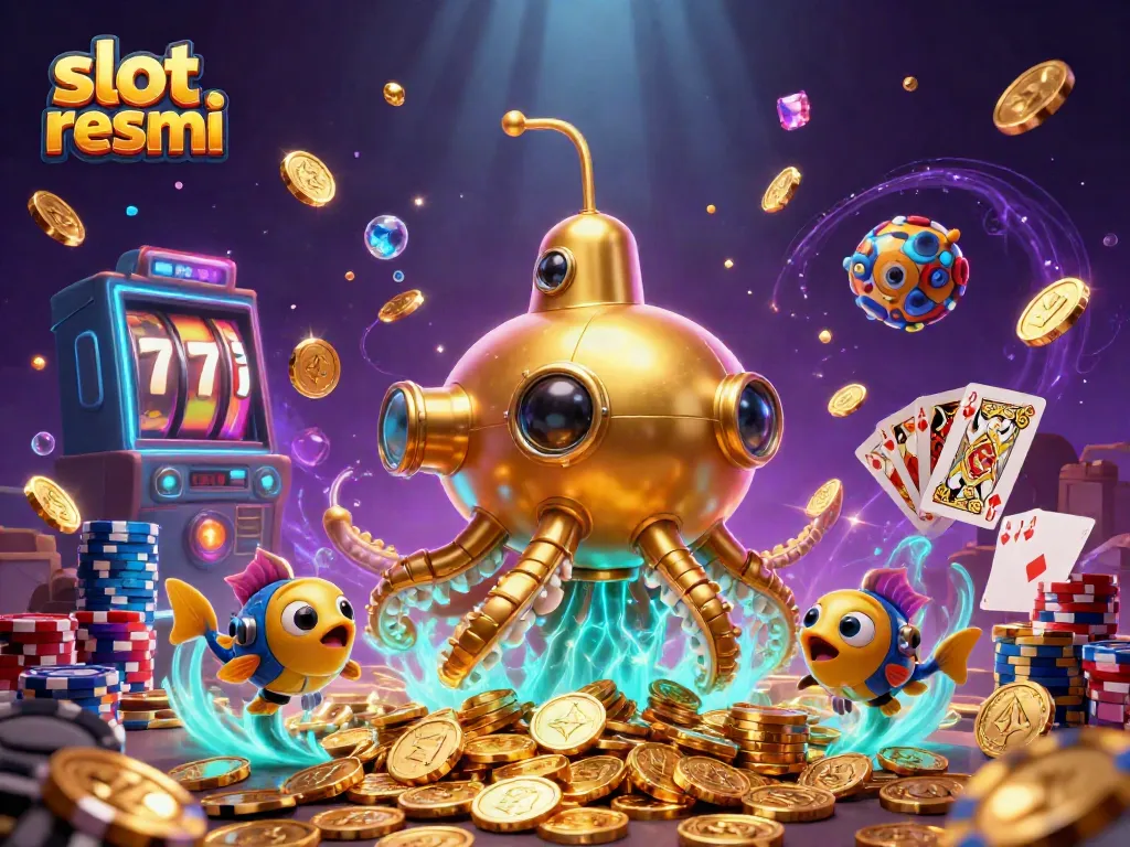 Experience thrilling wins with slot resmi as the golden kraken submarine surfaces from a sea of coins.