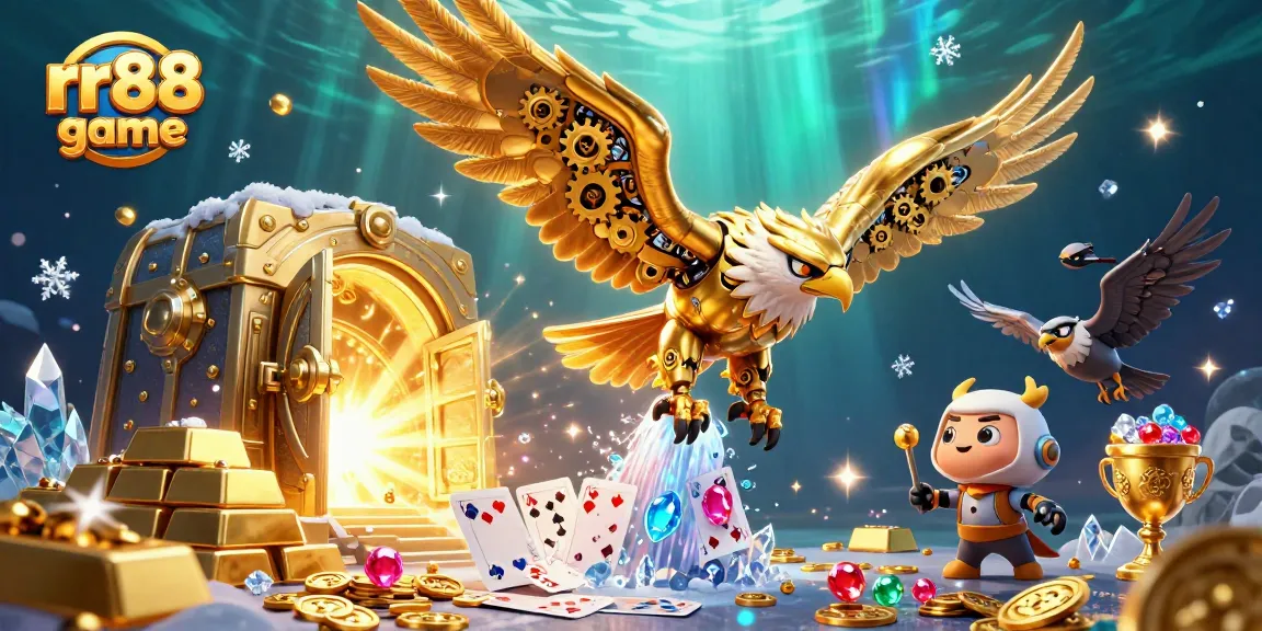 Immerse in the rr88 game with a dazzling 3D casino scene full of treasures and action.