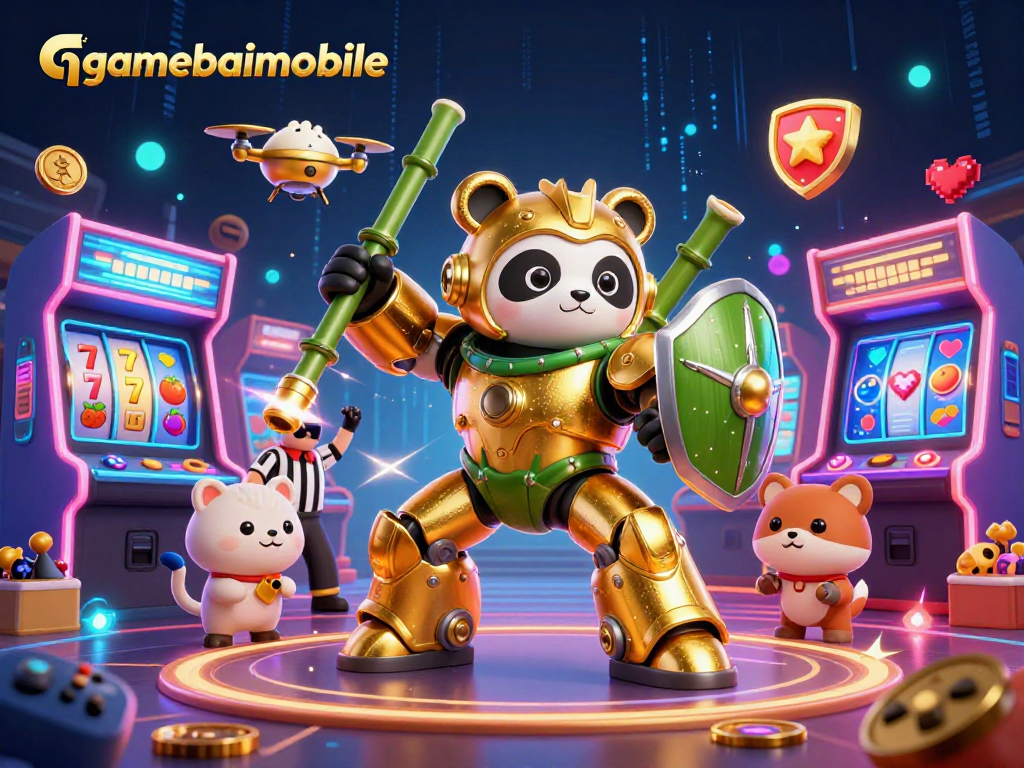 Engage in thrilling casino action with gamebaimobile featuring a colorful arcade world.