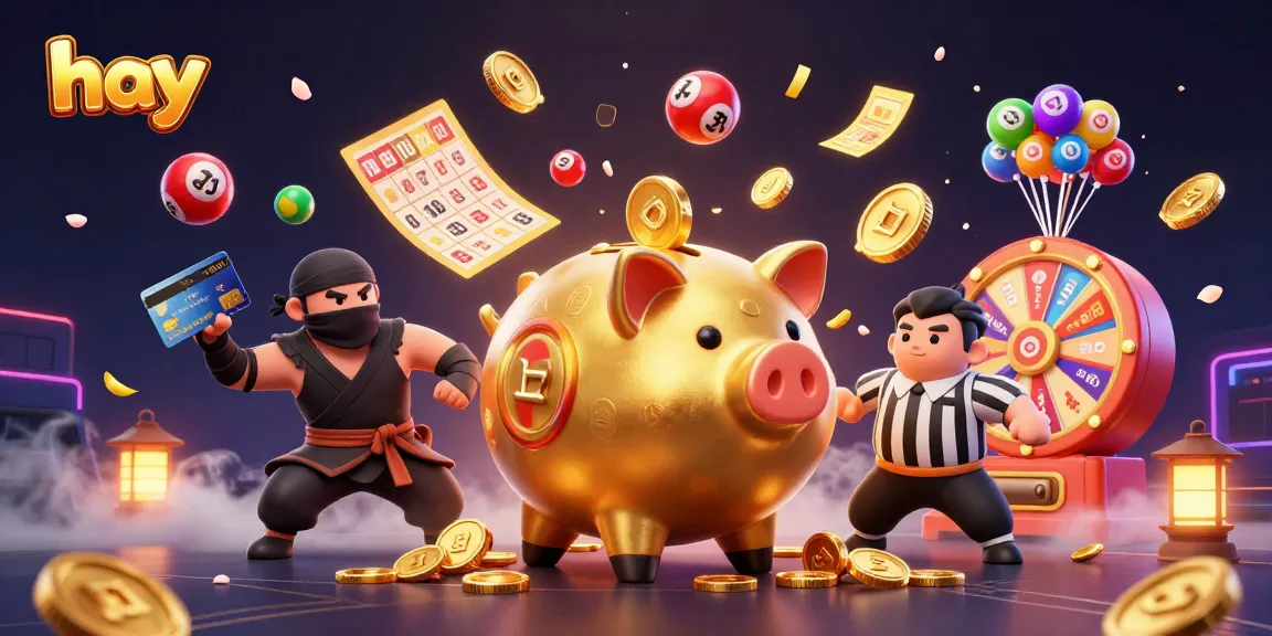 Experience thrilling gameplay with 'hay' in this vibrant casino illustration showcasing a dynamic scene.