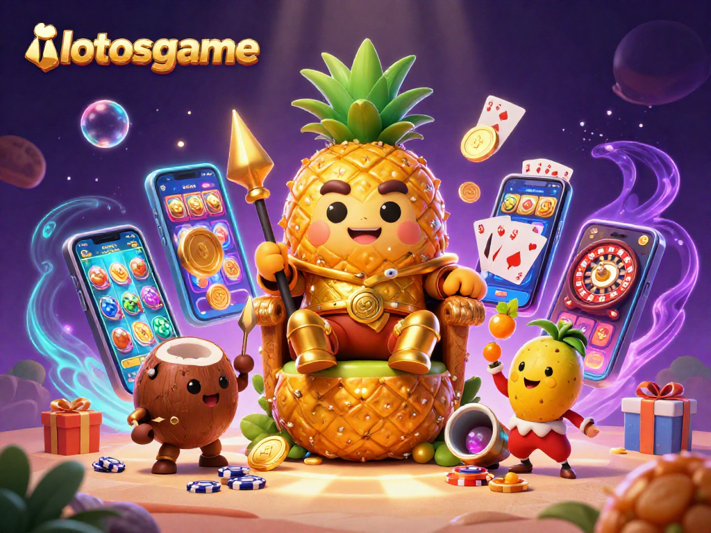 Join the lotosgame excitement with engaging slot games and dynamic casino action in a vibrant 3D scene.