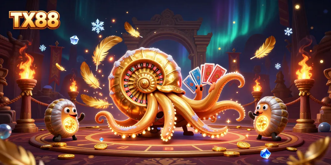 Engage with TX88's thrilling 3D nautilus roulette adventure, vibrant casino action.