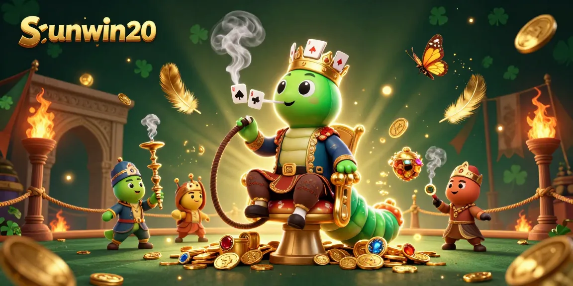 Engage with sunwin20 in a 3D casino scene showcasing vibrant characters and exciting gambling elements.