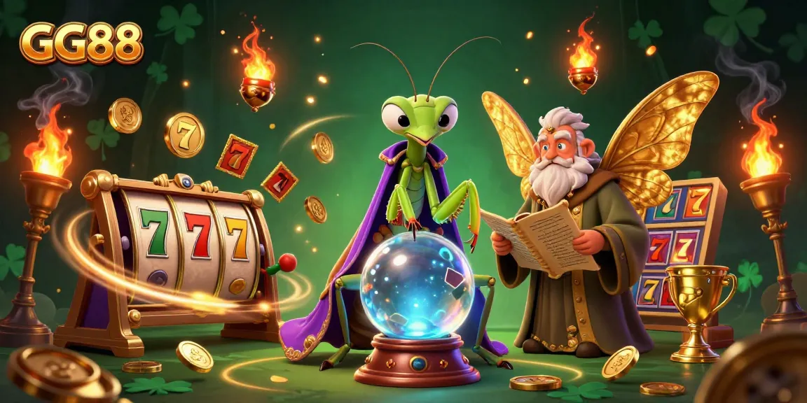 Experience thrilling slots at GG88, featuring a mystical scene of fortune tellers and dynamic game elements.