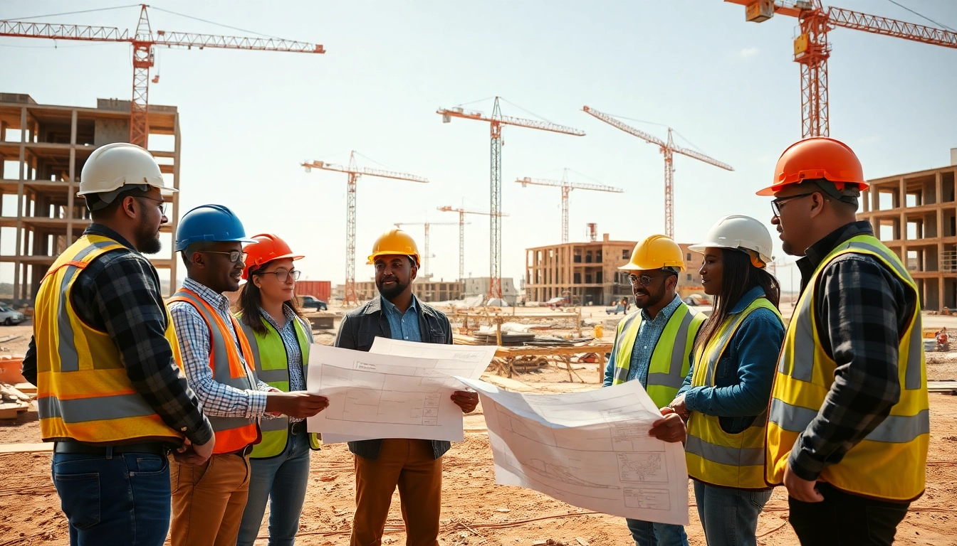 abc south texas construction association collaborative construction scene emphasizing teamwork and progress.